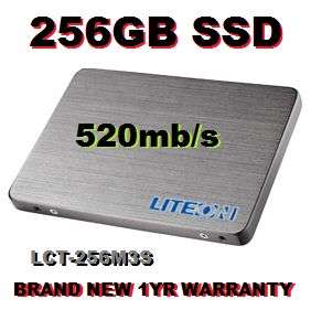 Brand New, Sealed!! 256GB SSD for laptop SATA 6.0Gbps, 2.5inch LiteOnIt LCS-256M6S, 1 Yr Warranty
