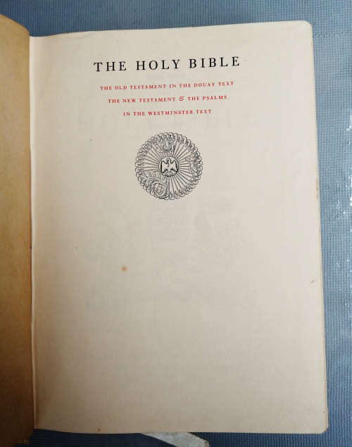 Holy Bible Roman Catholic