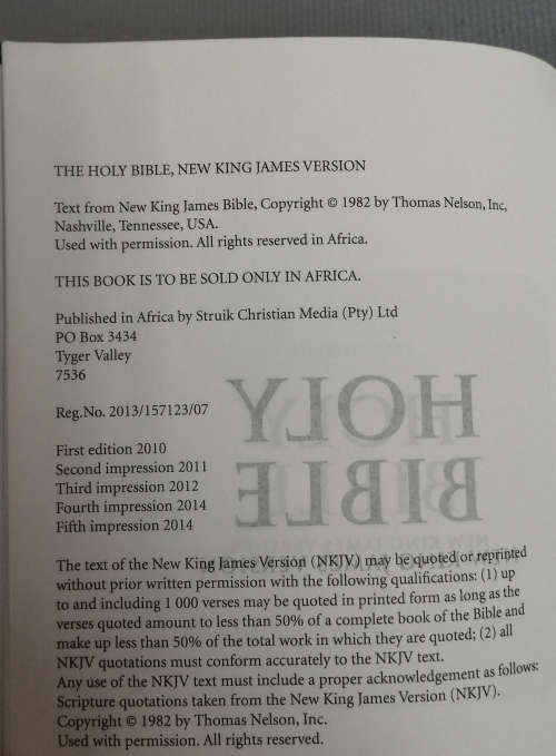 NEW KING JAMES BIBLE