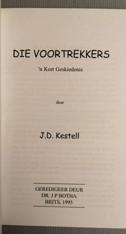 Die Voortrekkers JD Kestell