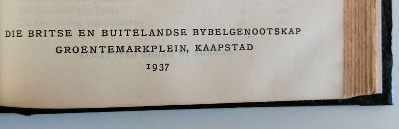 1933 Bybel 1937 Druk