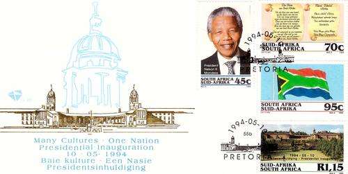 Many Cultures - One Nation - Presidential Inauguration 1994 FDC