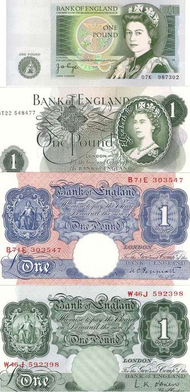 The Bank of England One Pound Note