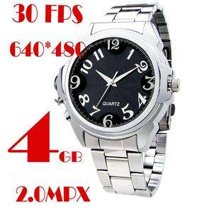 New Model 30FTPS 4GB Spy DV Watch Camera Camcorder Mini Video Recorder 640x480 Fashionable Design