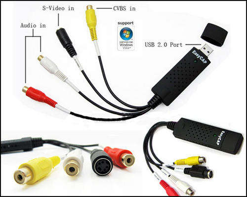 EasyCap Video/Audio Capture Adapter USB 2.0  TV DVD VHS for PC / Laptop