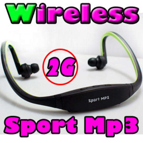 2GB Cool Design Wireless Headset Sport Mp3 WMA Player (3 Color Avialable)