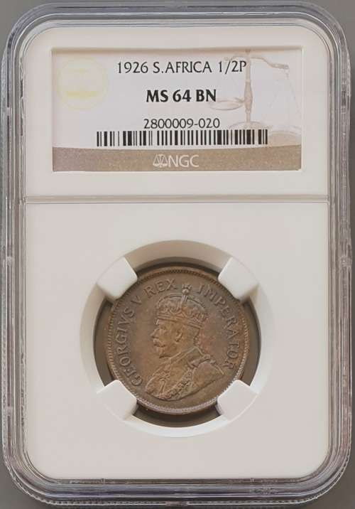1926 1/2P MS64 BN!
