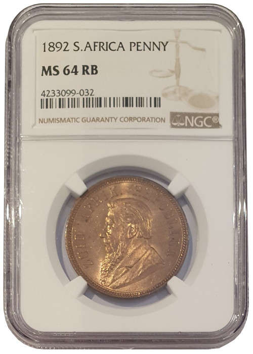 1892 Penny MS64 RB