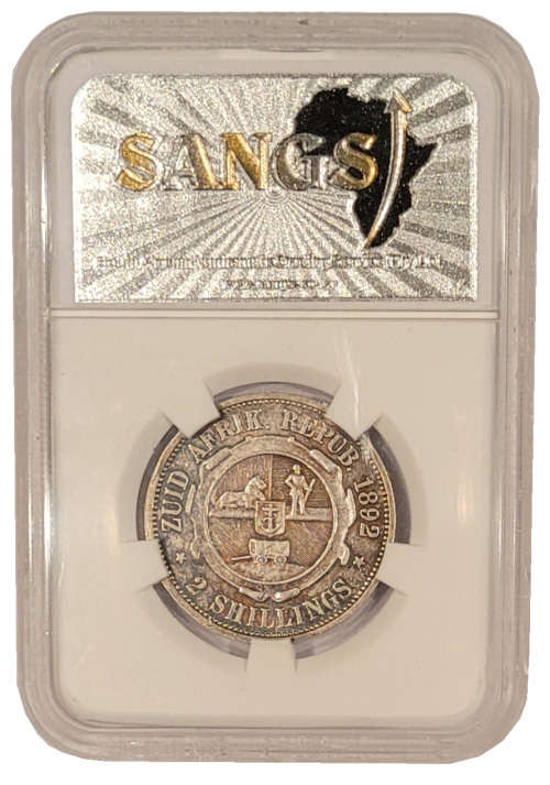 1892 2 Shillings AU50