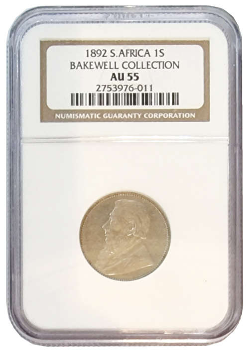 1892 Shilling AU55