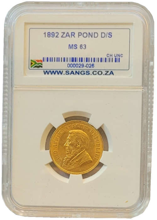 *Scarce* 1892 Pond Double Shaft MS63