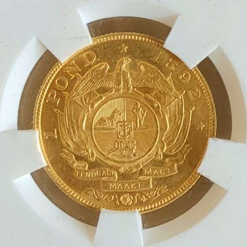 *Scarce* 1892 Pond Double Shaft MS63