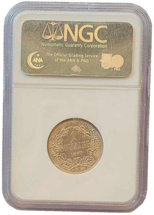 1897 Shilling MS61