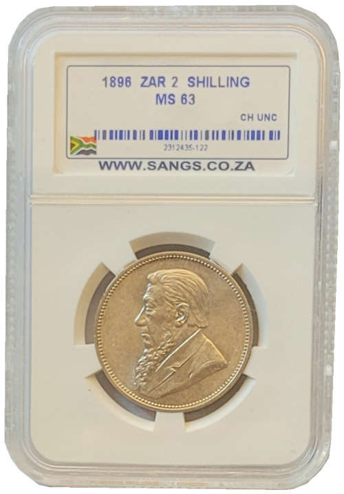 1896 2 Shillings MS63