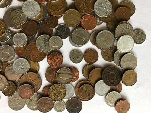 Lot of 200 Mixed International Coins