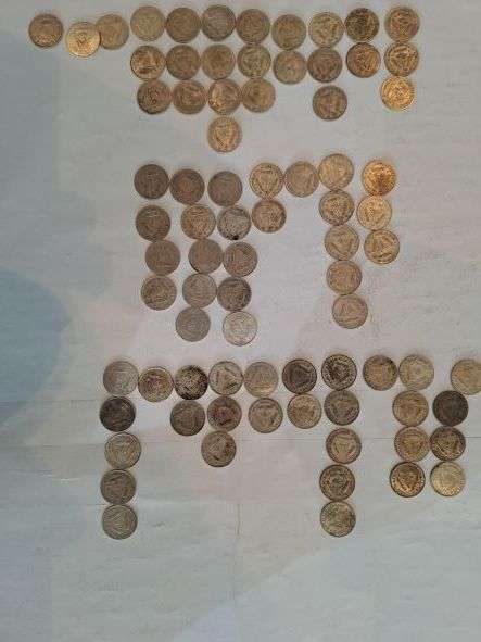 Large collection of 180+ Union of SA bronze and silver coins