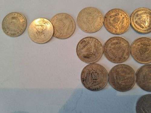 Large collection of 180+ Union of SA bronze and silver coins