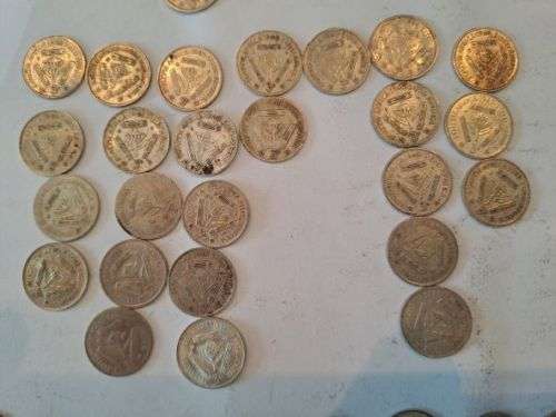 Large collection of 180+ Union of SA bronze and silver coins