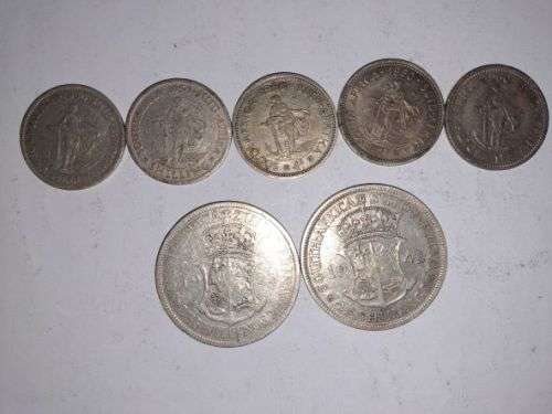 Large collection of 180+ Union of SA bronze and silver coins