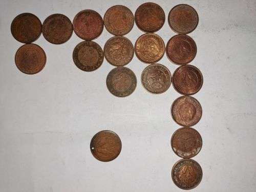 Large collection of 180+ Union of SA bronze and silver coins