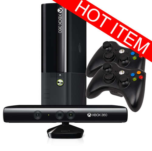 Xbox 360 250GB + Kinect + 21 Games!! with 2 Controllers