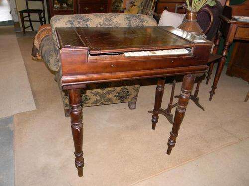 Small Harpsicord in Inlaid Mahogany Case