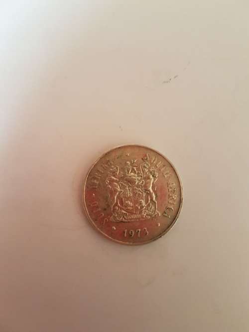 1973 South Africa R1 silver coin