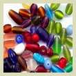 Glass Beads Frosted Mix (per 10)
