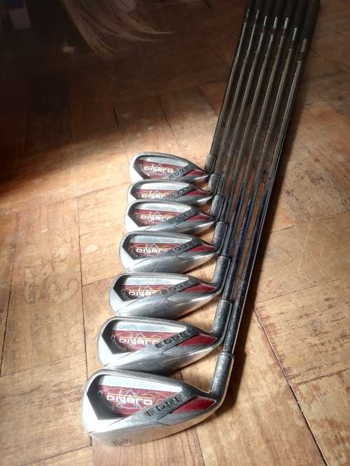 Gold club set and bag - Callaway Diablo edge