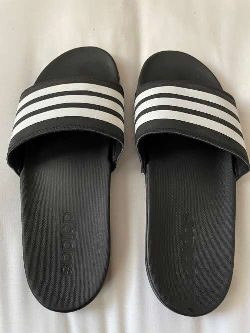 Adidas Adilette Cloudfoam Stripes slides UK9