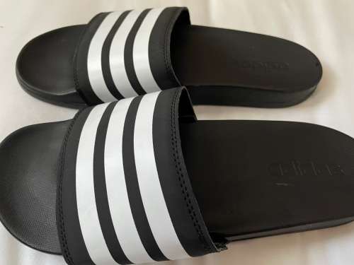 Adidas Adilette Cloudfoam Stripes slides UK9