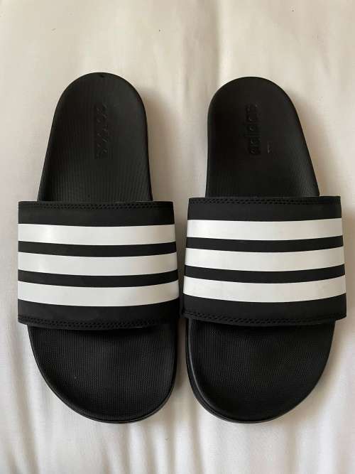 Adidas Adilette Cloudfoam Stripes slides UK9