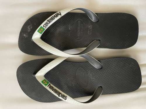 Havaianas Brazil Mix Flip-flops black/white UK8