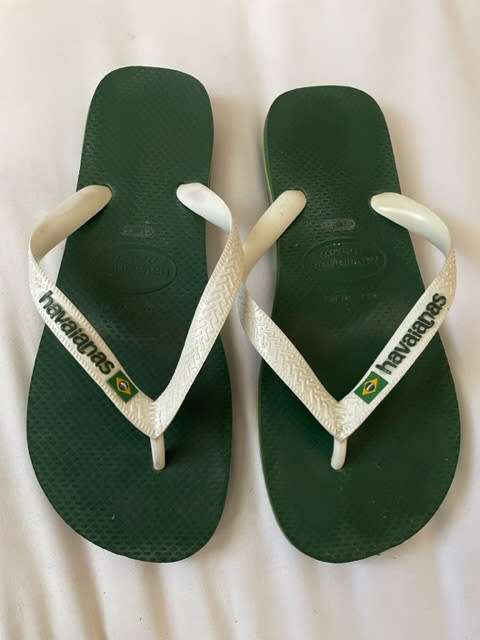 Havaianas Brazil logo green/white UK8