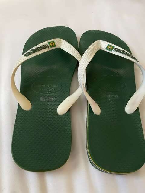 Havaianas Brazil logo green/white UK8