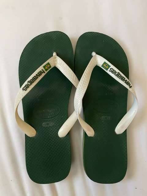 Havaianas Brazil logo green/white UK8