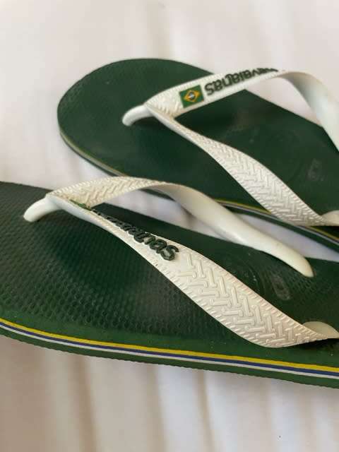 Havaianas Brazil logo green/white UK8
