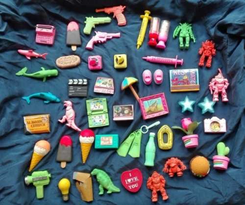 Collection of Collectible Erasers 1980's