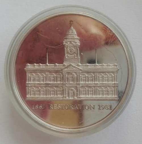 Restoration of Port Elizabeth Town Hall Sterling Silver Coin 24.8g