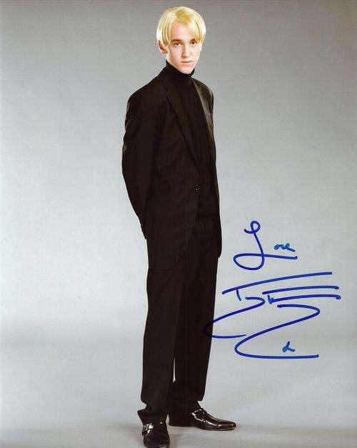 SPECIAL OFFER - HARRY POTTER - Tom Felton as Draco Malfoy Autographed
