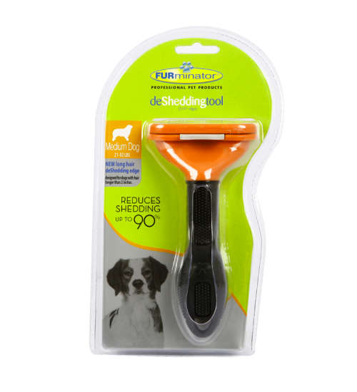 Furminator DeShedding Tool Medium Long Hair Dog