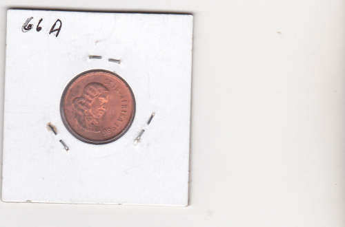 1966 Afrikaans red  1 cent in UNC grade
