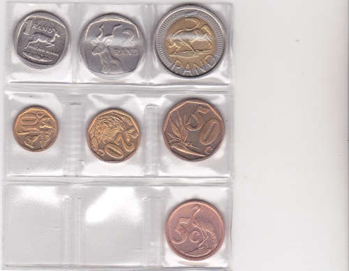 2011  Circulation set as issued by S A Mint