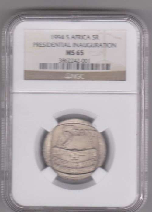 1994 RSA R5 NGC MS 65 Presidential Inauguration