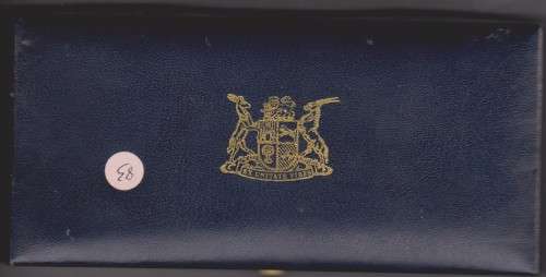 1983 RSA Short Proof set in Blue S A Mint box With Silver R1