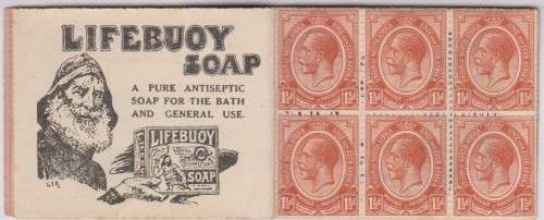 1922 Union Bookler no 4 MNH some stamps missiing as per scan SACC 4 Missing 10  x 1d and 4 x 1/2d