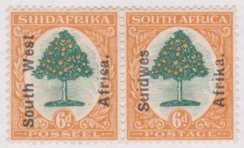 1926 S W A 6d pair MLH SACC 66