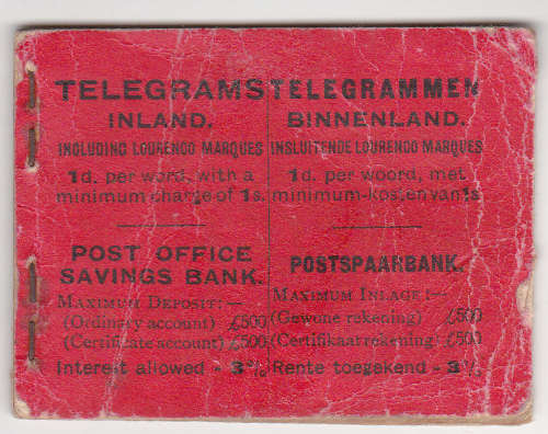1913 UNION BOOKLET NO 2 With OUTER PAGES ALL ADVERTS AND 4 HP  8, !d MNH  See below for descript