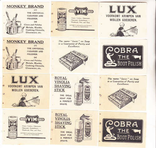1913 UNION BOOKLET NO 2 With OUTER PAGES ALL ADVERTS AND 4 HP  8, !d MNH  See below for descript