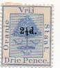 1892 OF S 2 1/2d on 3d unused dsingle SACC 36